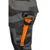 NEO Tools 81-325-L apsauginės kelnės, dydis L, pilkos/juodos su oranžinėmis detalėmis