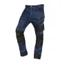 NEO TOOLS 81-360-1-S Denim darbo kelnės su Oxford armuotėmis, tamsiai mėlynos, S dydis