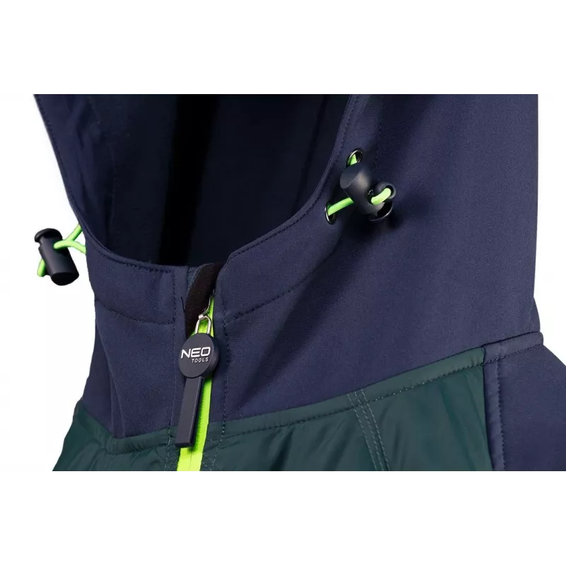 NEO TOOLS 81-559-XL unisex darbo švarkas, 100% medvilnė, pilka, 7 kišenės