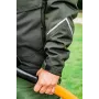 NEO Tools 81-573-XXL Softshell darbo striukė juoda/pilka su oranžiniais akcentais, atspari vandeniui, kvėpuojanti, nuimamas gobtuvas, atšvaitai, unisex