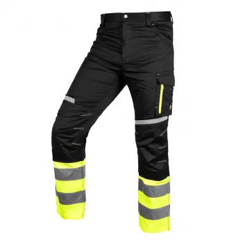 NEO TOOLS 81-795-XL didelio matomumo darbo kelnės, juodos/geltonos, XL dydis
