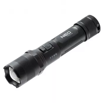NEO TOOLS 99-035 COB LED Šviesos Diodų Galvos Žibintuvėlis su Judesio Jutikliu, 300 lm, IPX4, USB-C, Reguliuojamu Kampu, Magnetiniu Pagrindu
