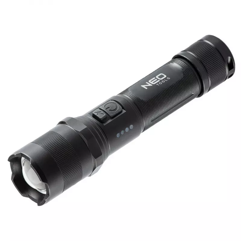 NEO TOOLS 99-035 COB LED Šviesos Diodų Galvos Žibintuvėlis su Judesio Jutikliu, 300 lm, IPX4, USB-C, Reguliuojamu Kampu, Magnetiniu Pagrindu