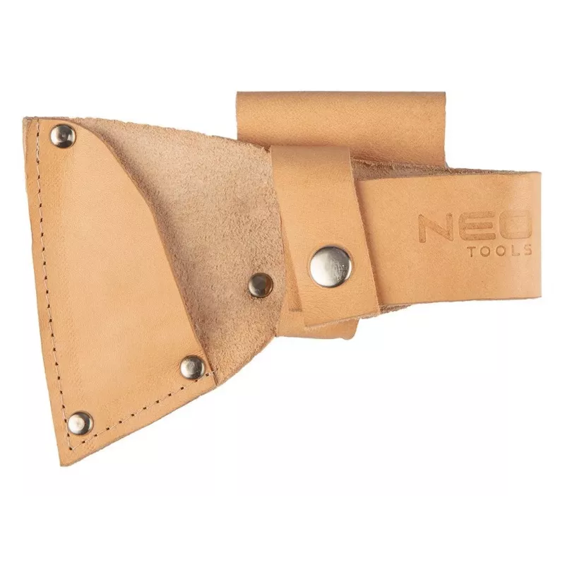 NEO TOOLS Bushcraft kirvukas su makštimi 400g | kaltas didelio anglies plieno, hikorio rankena
