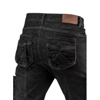 NEO TOOLS DENIM 5-Kišenių Darbo Kelnės, Juodos, M Dydžio
