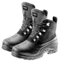 NEO TOOLS Vyriški žieminiai batai su kailio pamušalu, 43 dydis – juodi raištiniai batai su vandeniui atsparia viršutine dalimi ir neslystančiu TPR padu