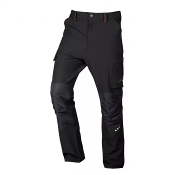 NEO TOOLS Mix&Match 4-Way Stretch darbo kelnės, juodai oranžinės, XS