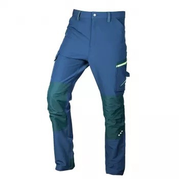 NEO TOOLS Mix&Match 4-Way Stretch darbo kelnės, tamsiai mėlynos/žalios, XXL dydis