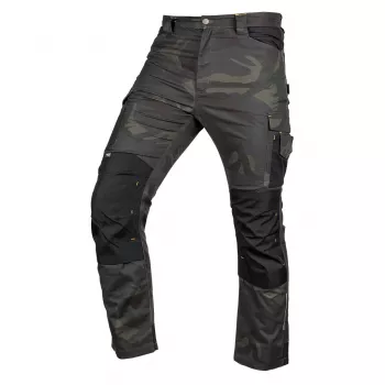 NEO TOOLS Mix&Match Canvas Work Trousers su Cordura sutvirtinimais, žalia kamufliažinė, XL dydis
