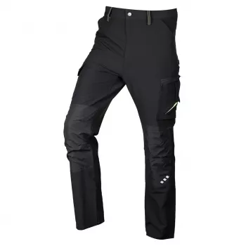 NEO TOOLS Mix&Match darbo kelnės, 4 krypčių tempimas, juodos-žalios, dydis XXL