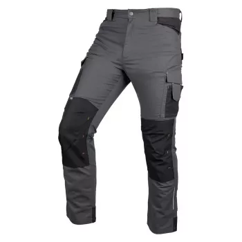 NEO TOOLS Mix&Match darbo kelnės su Cordura sutvirtinimais, pilkos/juodos, S dydis