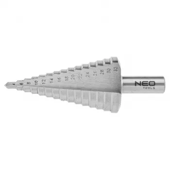 NEO TOOLS Žingsninis grąžtas 4–32 mm HSS su spiraliniu grioveliu
