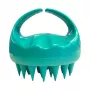 Neofolics Scalp Massaging Shampoo Brush - minkštų silikoninių šerių ergonomiškas galvos odos masažuoklis, juodas