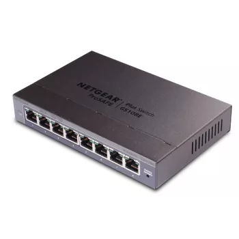 Netgear GS108E-400EUS 8 prievadų Gigabit Ethernet Plus jungiklis (Smart Managed Plus)