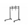 Next Level Racing Floor Stand – Round Tube Freestanding Single Monitor Stand – iki 65 colių – aukščio reguliavimas, pakreipimas – maksimali apkrova 50 kg – juoda