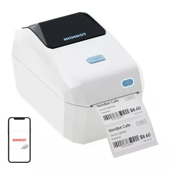 NIIMBOT K3 nešiojamasis etikečių spausdintuvas (kreminės spalvos)
