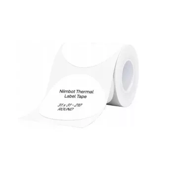 NIIMBOT T31*31 Round Direct Thermal Labels - White (210 Labels per Roll)
