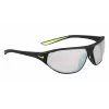 NIKE AEROSWIFTEDQ0 Unisex Sport Akiniai - Matinė Juoda, Pilkas Atspalvis, 65 mm Lęšiai
