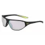 NIKE AEROSWIFTEDQ0 Unisex Sport Akiniai - Matinė Juoda, Pilkas Atspalvis, 65 mm Lęšiai