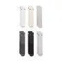 Nike Everyday Elevated 6-Pack Crew Kojinės Pilkos ir kreminės Unisex Dydis 35-37.5