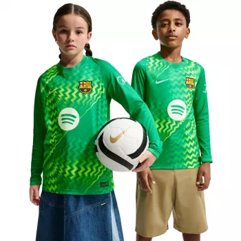 Nike FC Barcelona Stadium Goalkeeper vaikų futbolo marškinėliai 2026/27 žalia II3610-324 S