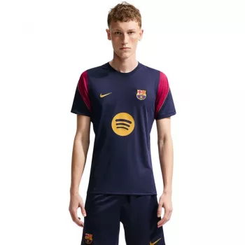 Nike FC Barcelona Strike vyrų futbolo treniruočių marškinėliai tamsiai mėlyni XL