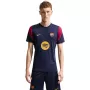 Nike FC Barcelona Strike vyrų futbolo treniruočių marškinėliai tamsiai mėlyni XL