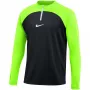 Nike NK Dri-FIT Academy Drill Top K Black-Green DH9230 010 S Vyriškas treniruočių megztinis