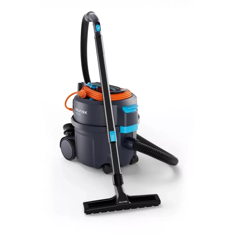 Nilfisk 107421157 sausasis dulkių siurblys iš perdirbto plastiko, 800 W, 10 L, 69 dB, 10 m laidas