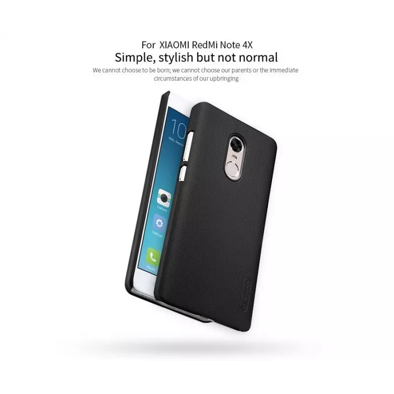 Nillkin Super Frosted Shield Case, skirta „Xiaomi Redmi Note 4 / Note 4X“ – raudona