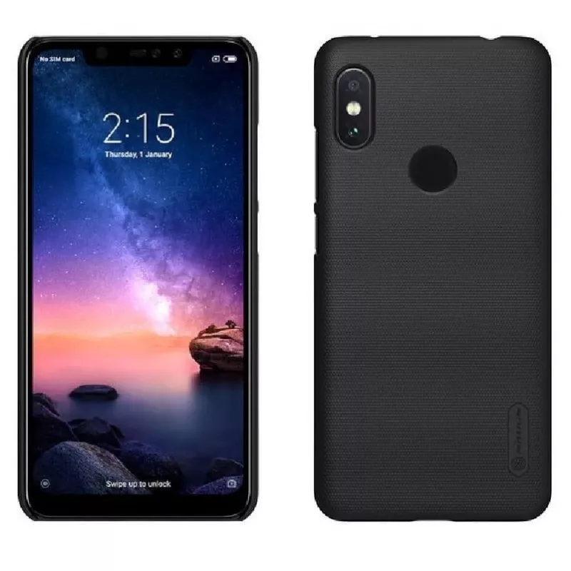 Nillkin Super Frosted Shield Case, skirta „Xiaomi Redmi Note 6 Pro“ – juoda