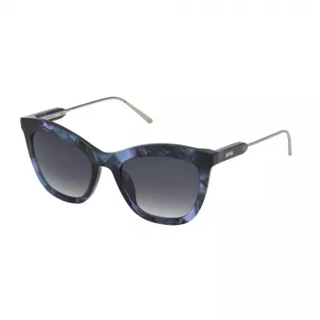 NINA RICCI Moteriški Akiniai Nuo Saulės SNR300-5209MC Rudi Havana Drugelio Formos Rėmeliai UV400