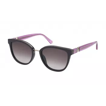 NINA RICCI Moteriški akiniai nuo saulės SNR3585401CK – juodas acetatinis rėmelis, pilki gradientiniai lęšiai, 54/19/140 mm