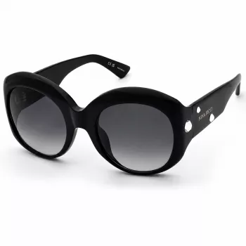 Moteriški akiniai nuo saulės NINA RICCI SNR440S570700 – Drugelio formos acetatinis rėmas su gradientiniais pilkais lęšiais