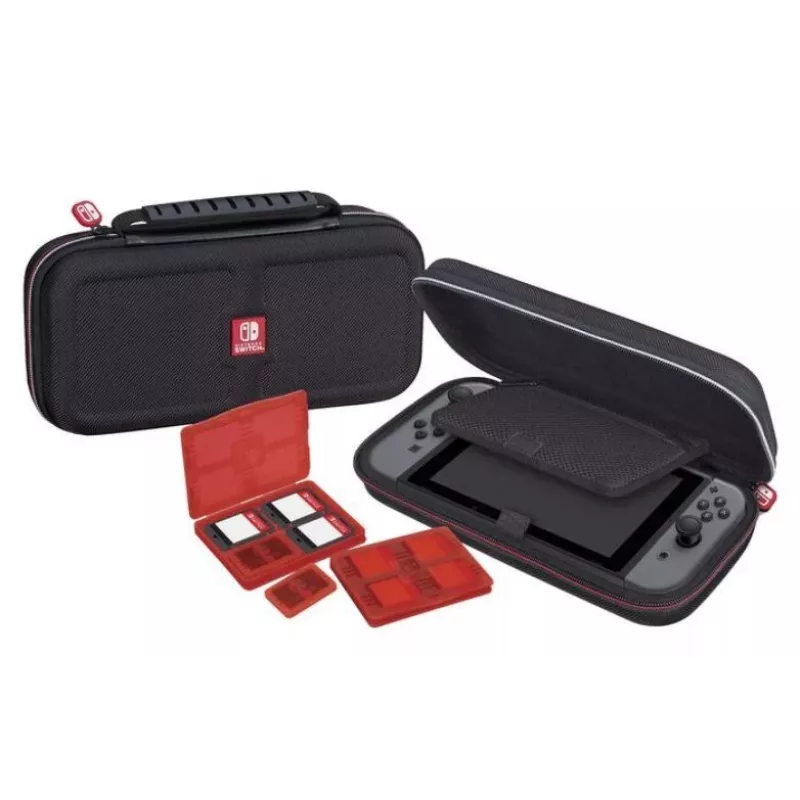 „Nintendo Game Traveler Deluxe“ kelioninis dėklas, skirtas „Nintendo Switch“ ir „OLED“ – juodas