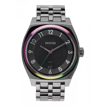 NIXON Vyriškas laikrodis A325-1698-00 40mm nerūdijančio plieno korpusas odinis dirželis japoniškas kvarcinis