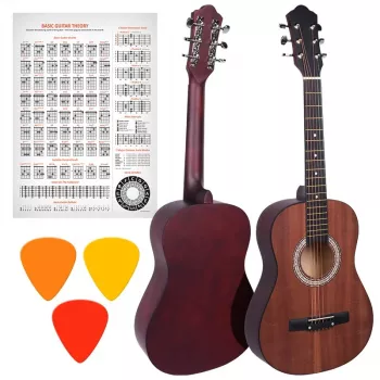 NN AG 34 1/2 akustinė gitara pradedantiesiems, matinė