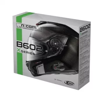 Nolan N-Com B602 X motociklo Bluetooth domofono sistema - vieno komplekto versija, juoda