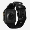 NOMAD Rocky Point Band, dirželis Apple Watch 46mm/49mm, FKM ir titanas (anglies juoda, juoda apkaustai)