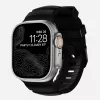 NOMAD Rocky Point Band, dirželis Apple Watch 46mm/49mm, FKM ir titanas (anglies juoda, juoda apkaustai)