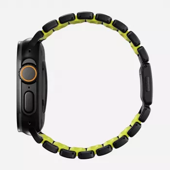 NOMAD Stratos Band – Titanio apyrankė Apple Watch 49mm su FKM (Black Titanium, Volt FKM)