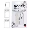 Noosy NS-SIM-WH SIM kortelių adapterių rinkinys, baltas (Nano/Micro į Micro/Standard, 3 adapteriai + ištraukimo smeigtukas)