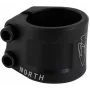 North Axe Double Clamp – 6061-T6 aliuminio dvigubas spaustukas, 31,8 mm / 34,9 mm, anoduotas