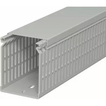 OBO BETTERMANN LK4 N 80x60x2000mm pilkos PVC skylėtos kabelių kanalas 6178229