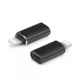 OEM Adapteris USB-C (moteriška) į Lightning (vyrišką), juodas