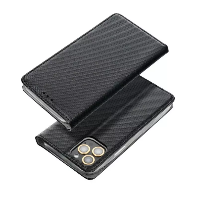 OEM Flip Case, skirta Xiaomi Redmi Note 10 5G / Poco M3 Pro / Poco M3 Pro 5G - Smart Book Cover juodos spalvos