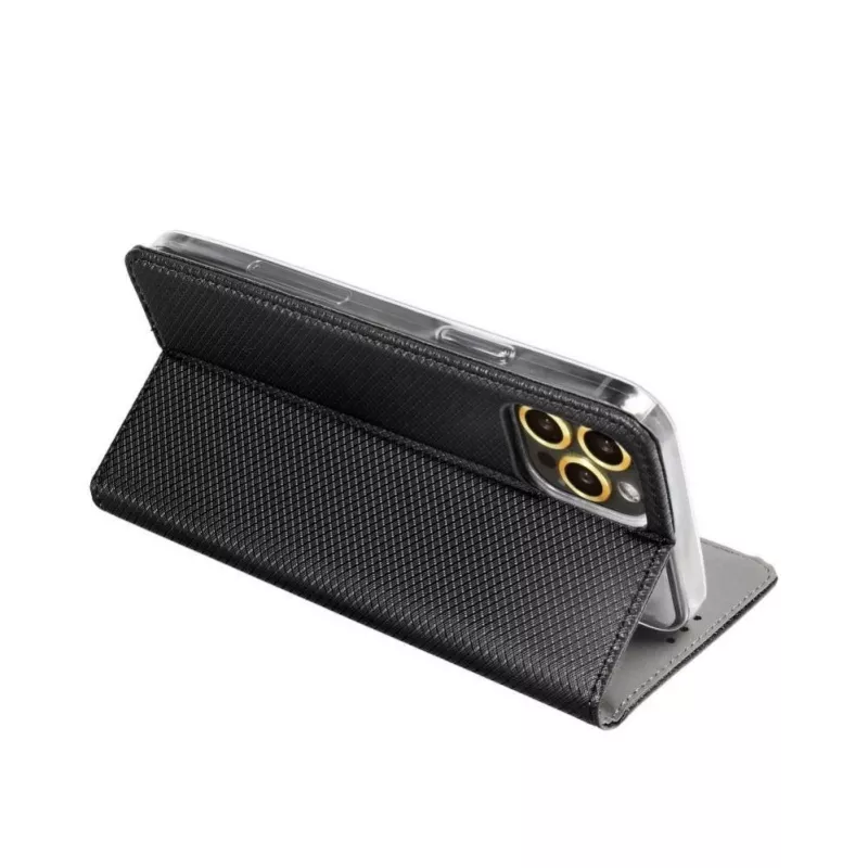 OEM Flip Case, skirta Xiaomi Redmi Note 10 5G / Poco M3 Pro / Poco M3 Pro 5G - Smart Book Cover juodos spalvos
