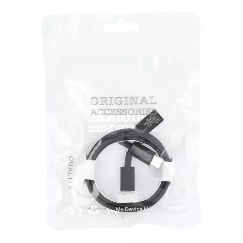 OEM USB-C į USB-C PD 40W laidas, 1m, juodas