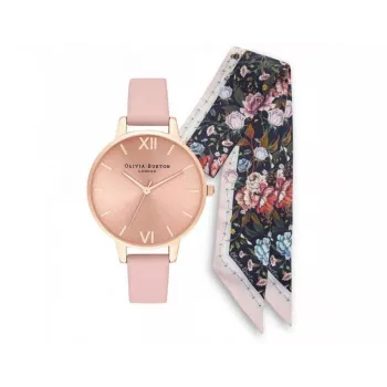 OLIVIA BURTON Enchanted Garden Moteriškas Laikrodžių Rinkinys OB16GSET23 34mm Rožinis Auksas