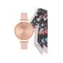 OLIVIA BURTON Enchanted Garden Moteriškas Laikrodžių Rinkinys OB16GSET23 34mm Rožinis Auksas
